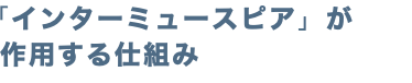 「インターミュースピア」が 作用する仕組み
